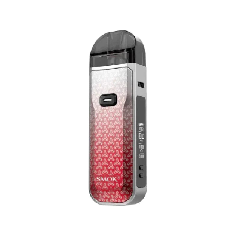 SMOK Nord 5 Kit in grey with textured panel, clear pod, and digital display showing "80".