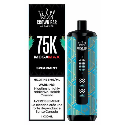 Spearmint Al Fakher Crown Bar - Disposable 75K
