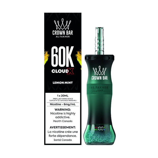 Lemon Mint Al Fakher Cloud X - Shisha-Style Disposable Vape 60K