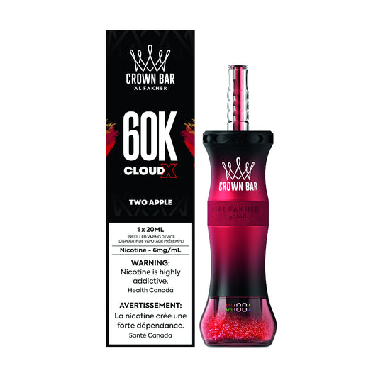 Two Apple Al Fakher Cloud X - Shisha-Style Disposable Vape 60K