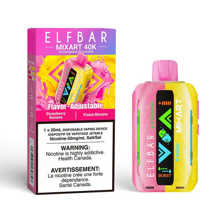 Strawberry Banana Elf Bar MixART - Disposable 40K