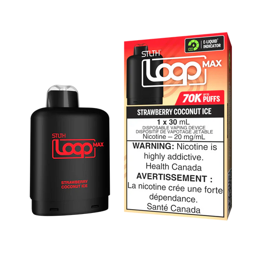 Strawberry Coconut Ice Stlth Loop Max 70K Pod