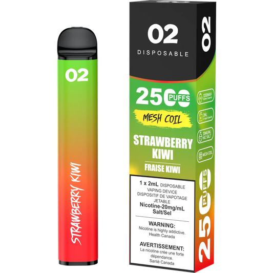 Strawberry Kiwi O2 - Disposable 2.5K