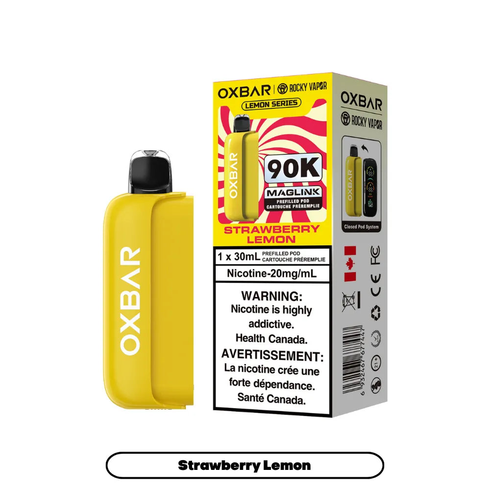 Strawberry Lemon Oxbar Maglink Pods (Lemon Series) 90K