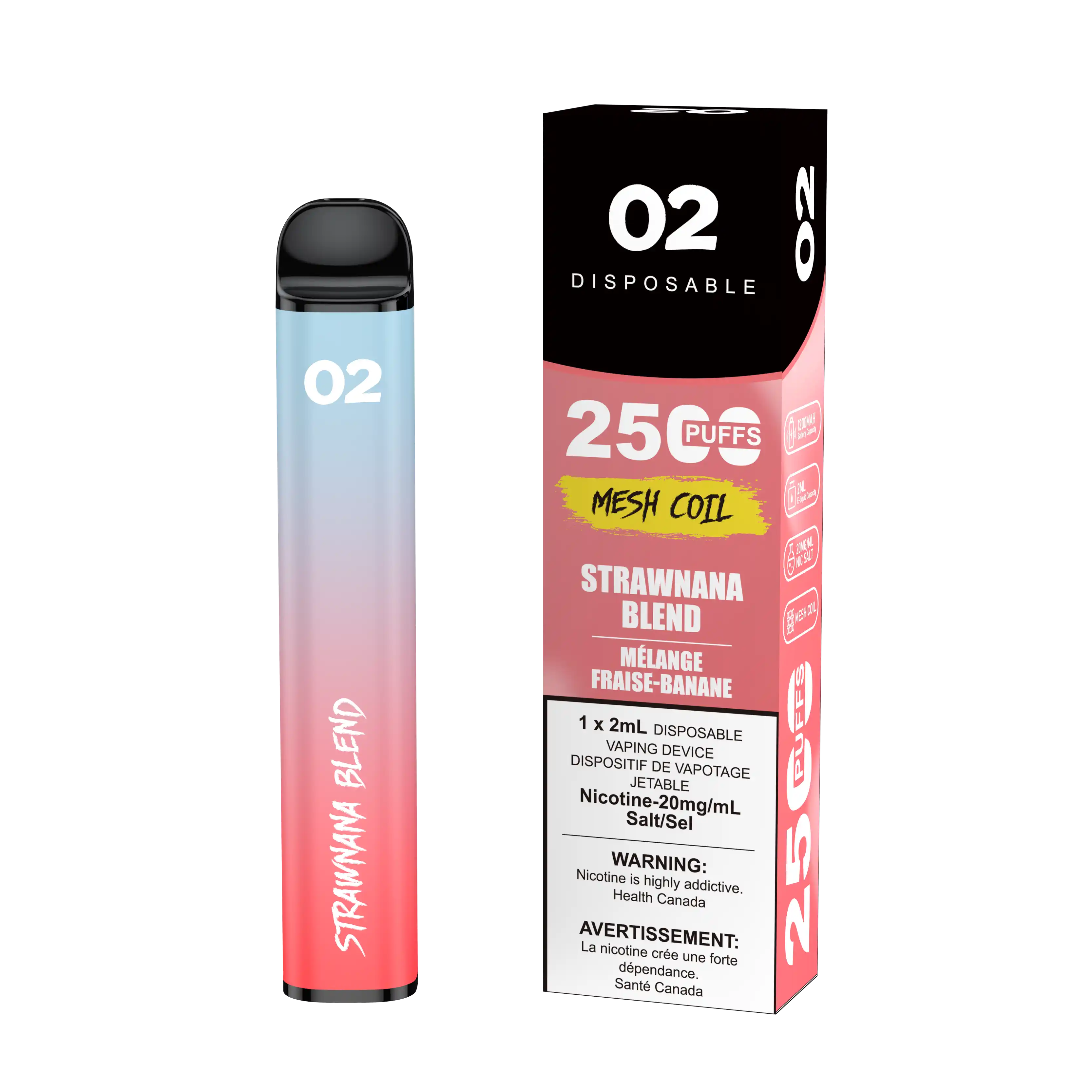 Strawnana Blend O2 - Disposable 2.5K