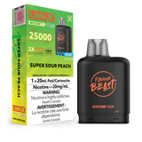 Boost G2 Pods Flavour Beast Pêche Extra Acide (Glacée) 25K