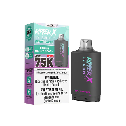 Triple berry Peach Rufpuf Ripper X Pods 75K