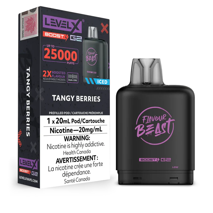 Tangy Berries Flavour Beast Boost G2 Pods 25K