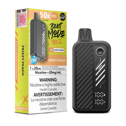 Frizzy Peach Iced Flavour Beast Mode Max 2 - Disposable 50K