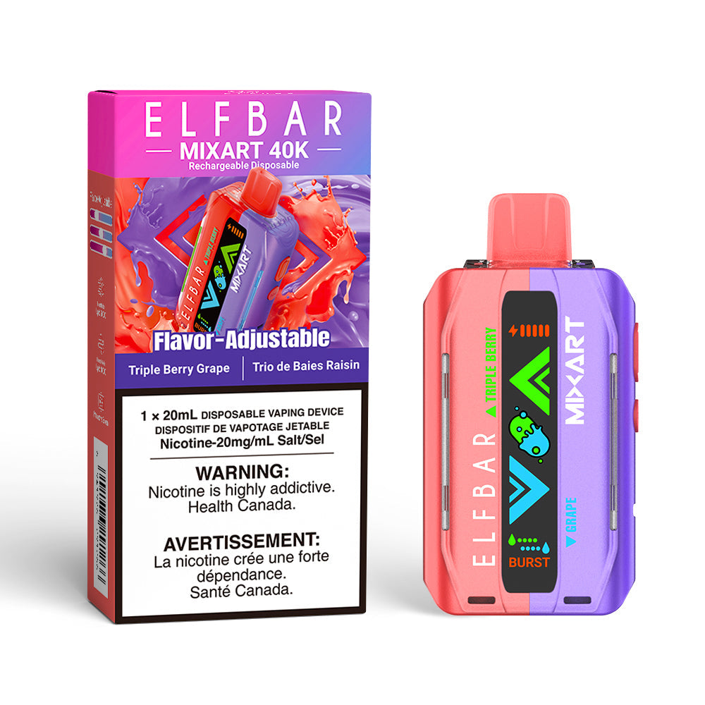 Triple Berry Grape Elf Bar MixART - Disposable 40K