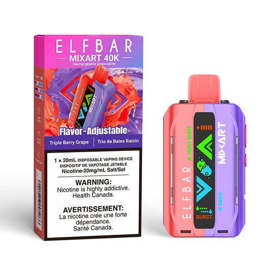 Triple Berry Grape Elf Bar MixART - Disposable 40K