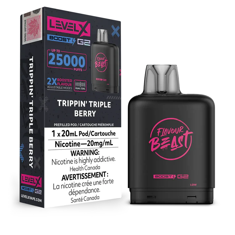 Trippin' Triple Berry Flavour Beast Boost G2 Pods 25K