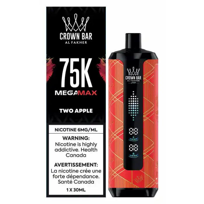 Two Apple Al Fakher Crown Bar - Disposable 75K