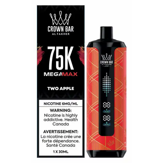 Two Apple Al Fakher Crown Bar - Disposable 75K