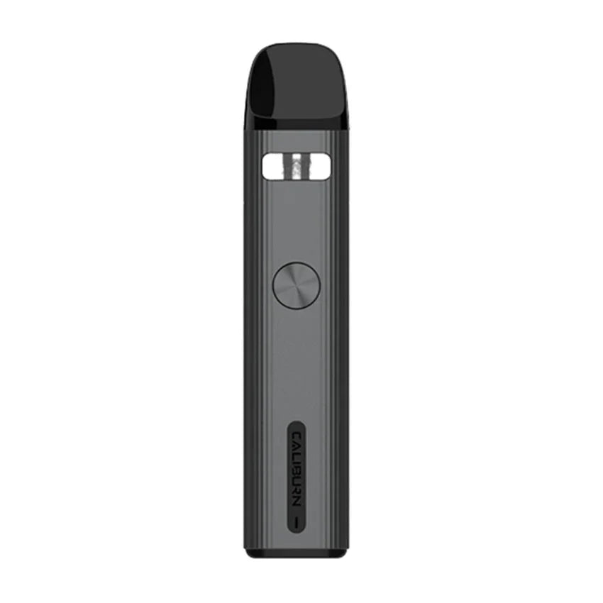 Uwell Caliburn G2 Pod Kit in gradient green to orange, sleek design with black mouthpiece and button.
