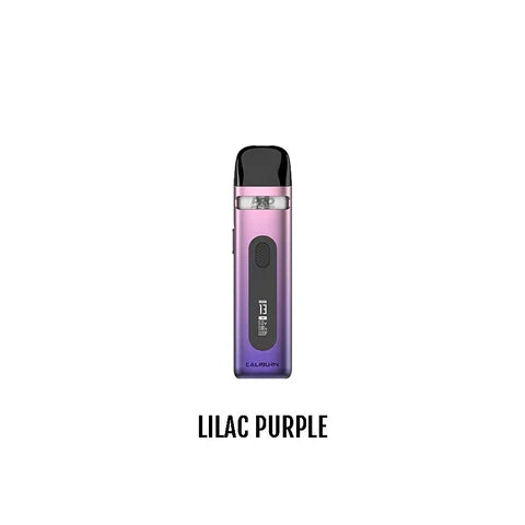 Uwell Caliburn X Pod Kit in Ribbon Red, featuring a sleek, compact design with a black mouthpiece and display screen.