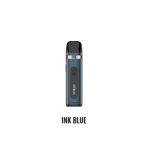 Uwell Caliburn X Pod Kit in Ribbon Red, featuring a sleek, compact design with a black mouthpiece and display screen.