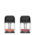 Vaporesso XROS 0.8Ω and 1.2Ω replacement pods, 2ml capacity, 2pcs/pack, in red and grey boxes.
