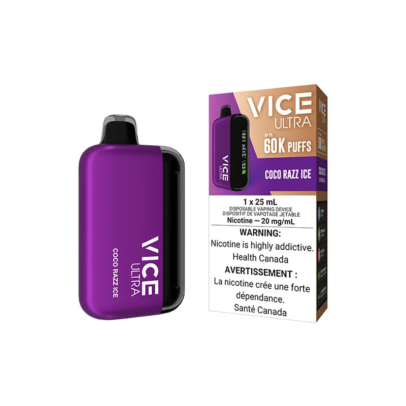 Coco Razz Ice Vice Ultra - Disposable 60K