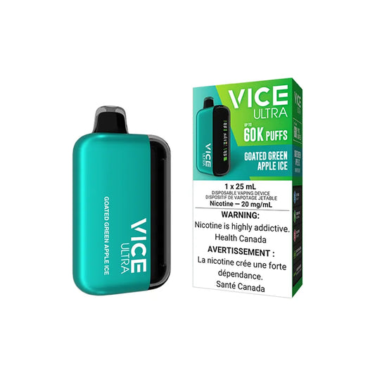 Goated Green Apple Ice Vice Ultra - Disposable 60K