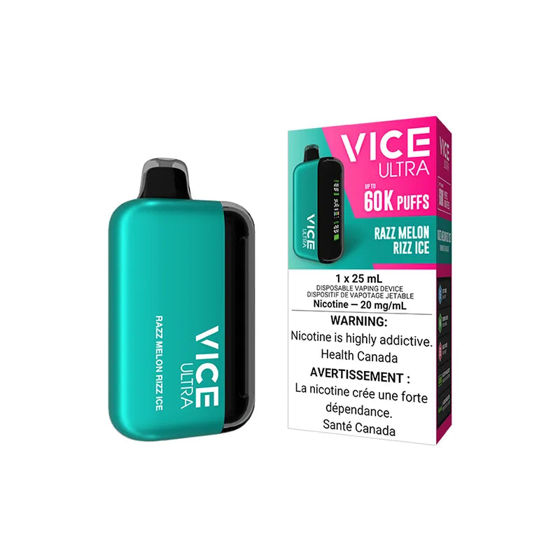 Razz Melon Rizz Ice Vice Ultra - Disposable 60K