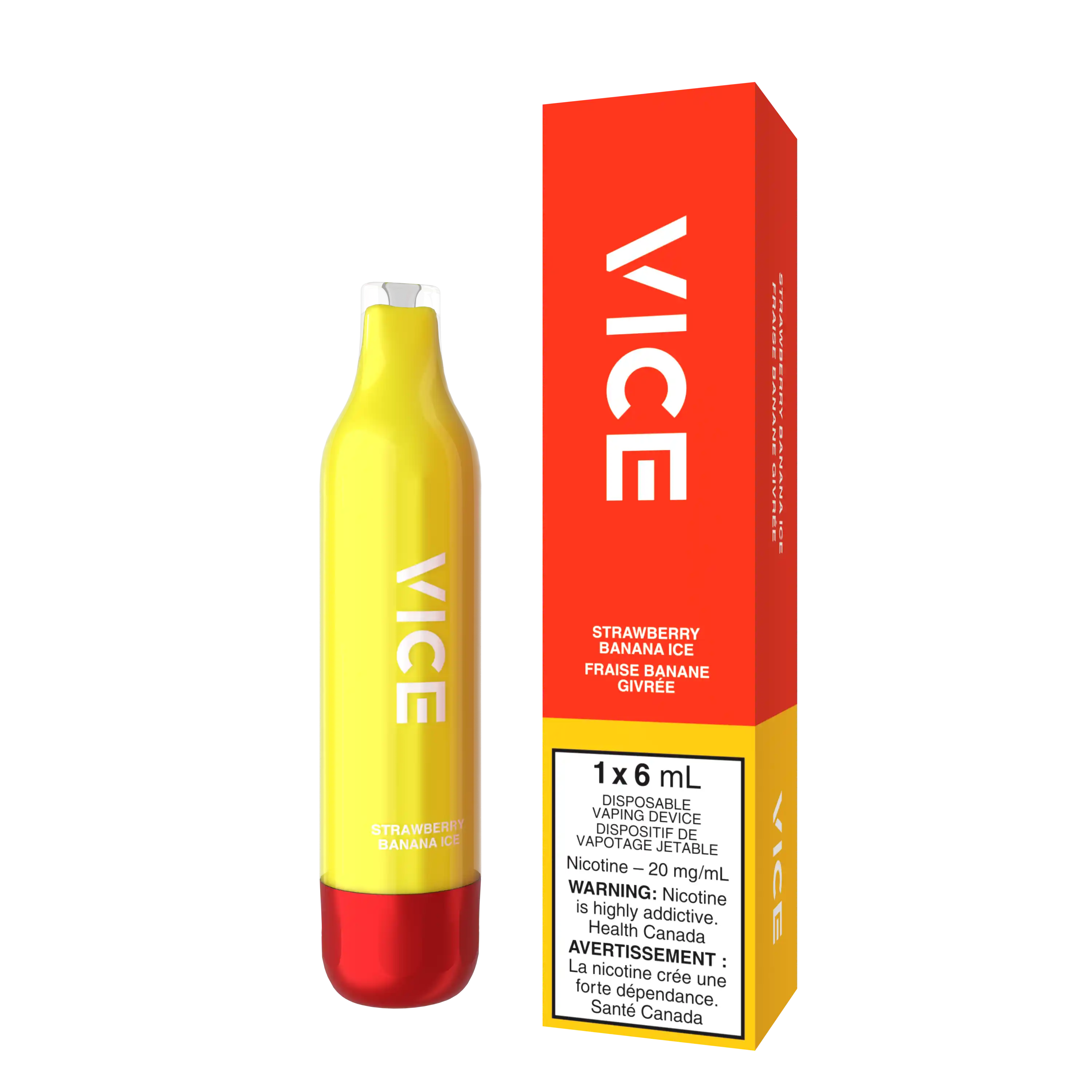 Strawberry Banana Ice Vice 2500 - Disposable Vape