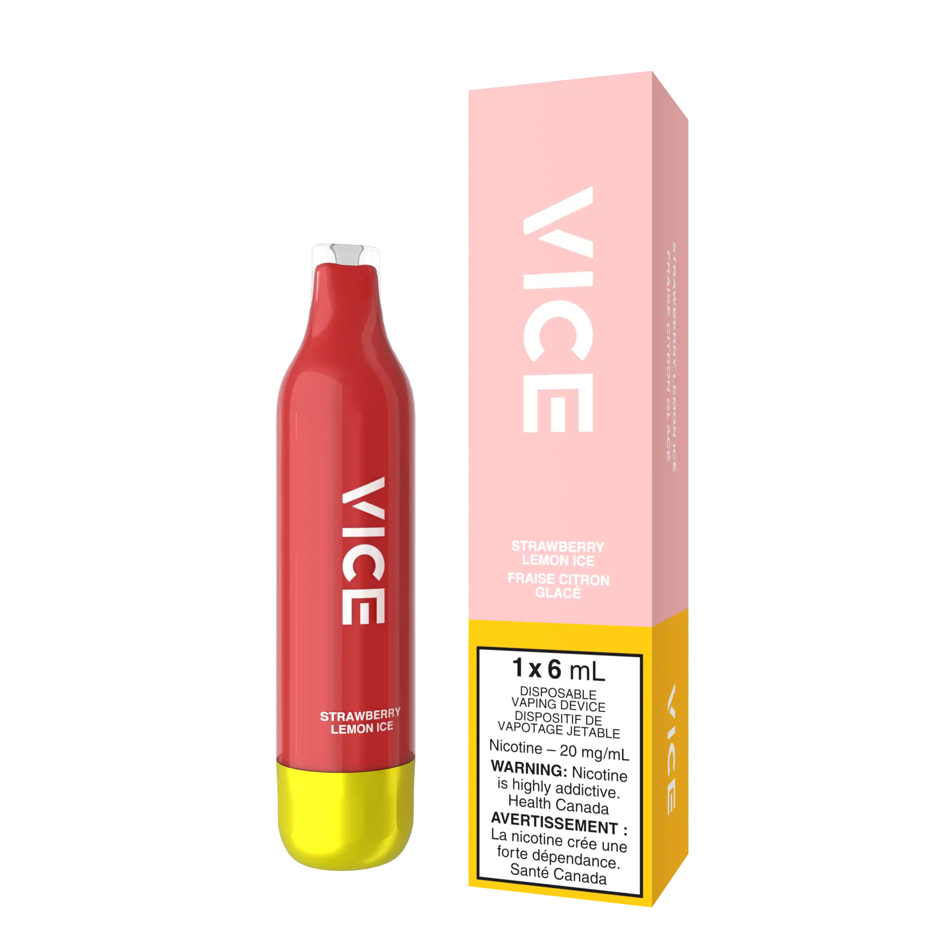 Strawberry Lemon Ice Vice 2500 - Disposable Vape