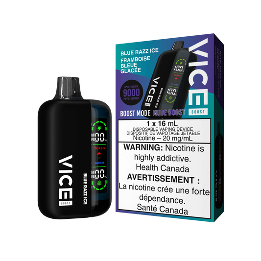 Blue Razz Ice Vice Boost - Disposable 9K