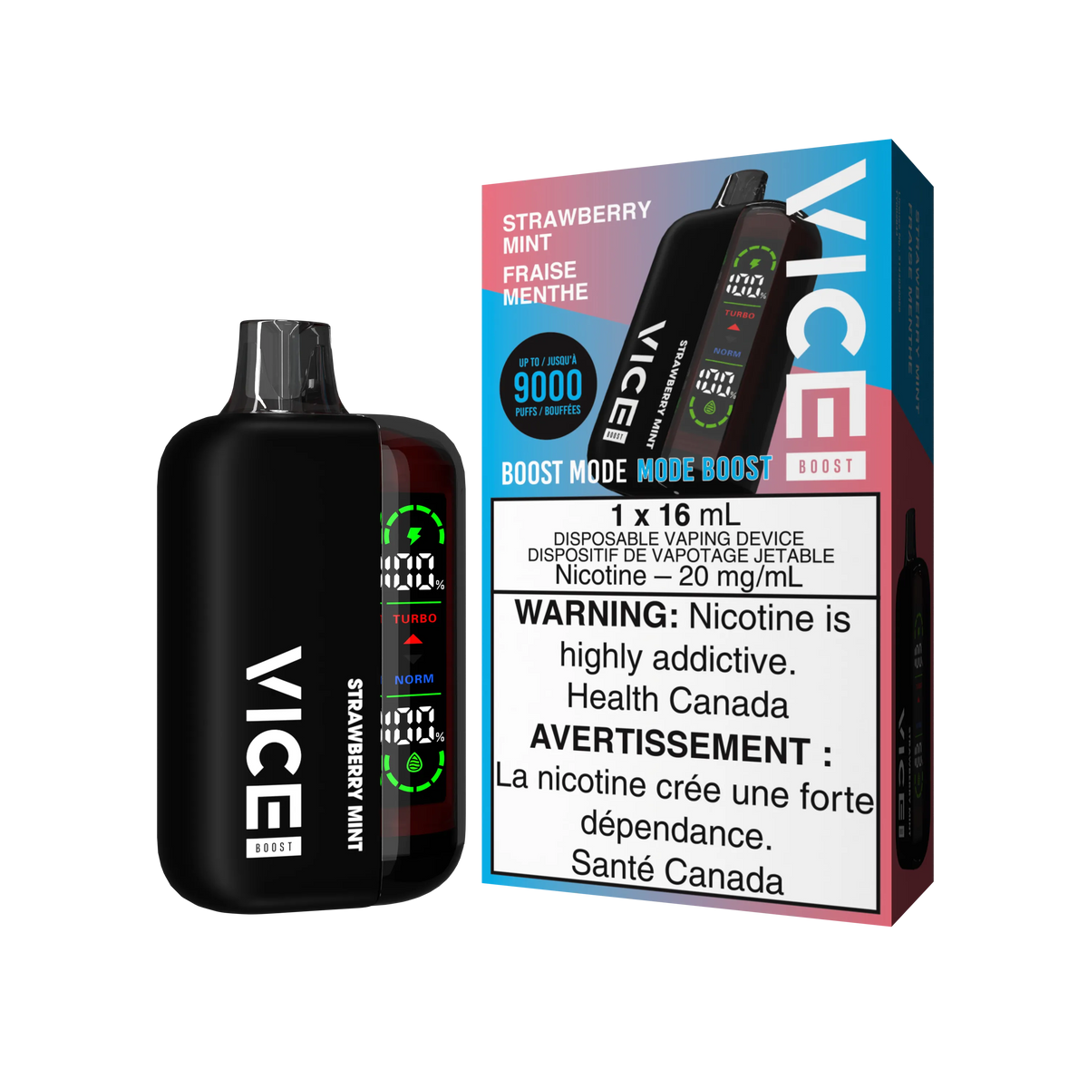 Strawberry Mint Vice Boost - Disposable 9K