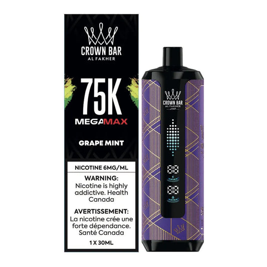 Grape Mint Al Fakher Crown Bar - Disposable 75K