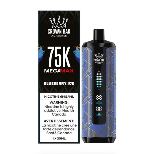 Blueberry Ice Al Fakher Crown Bar - Disposable 75K