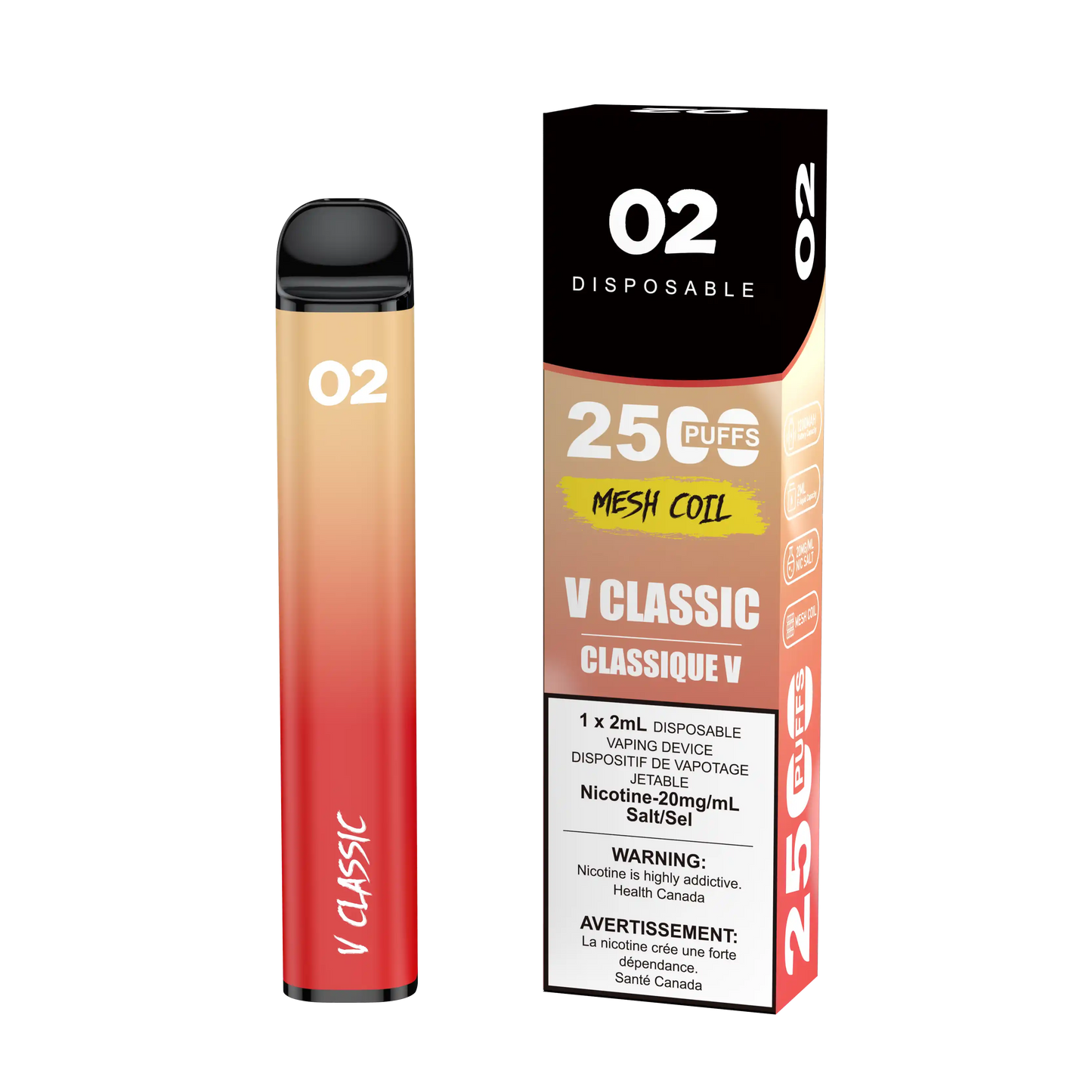 V Classic O2 - Disposable 2.5K