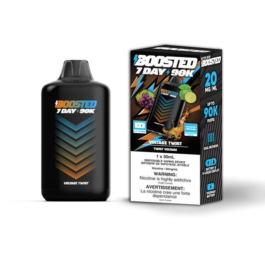 Voltage Twist Boosted 7 Day 90K - Disposable Vape
