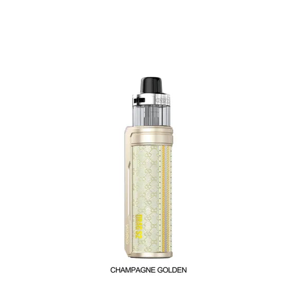 Voopoo Drag S2 Mod Pod Kit in Moss Green, featuring a textured grip and clear 5mL pod.