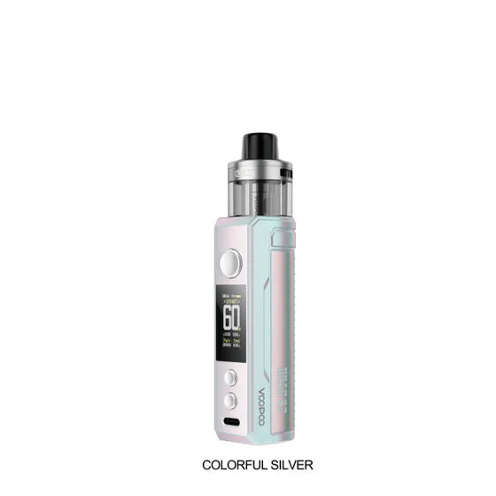 Voopoo Drag S2 Mod Pod Kit in Moss Green, featuring a textured grip and clear 5mL pod.