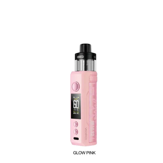 Voopoo Drag S2 Mod Pod Kit in Moss Green, featuring a textured grip and clear 5mL pod.