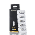 Voopoo Finic AIO YC-C 1.6Ω replacement coils, 5-pack, in silver metal and white blister packaging.