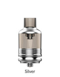 Silver Voopoo TPP Replacement Tank with clear glass and textured metal base.