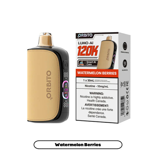 Watermelon Berries Orbito Lumo AI 30mL [10mg] - Disposable Vape 120K