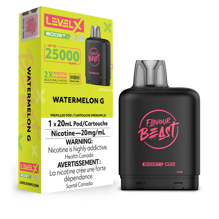 Watermelon G Flavour Beast Boost G2 Pods 25K