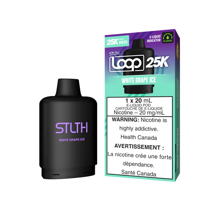 White Grape Ice Stlth Loop 25K Pod