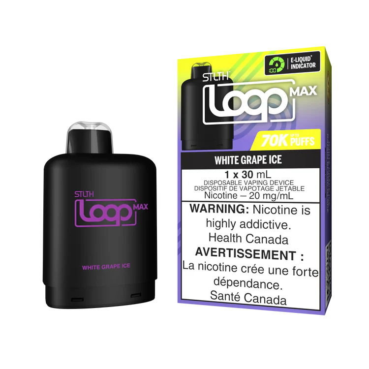 White Grape Ice Stlth Loop Max 70K Pod