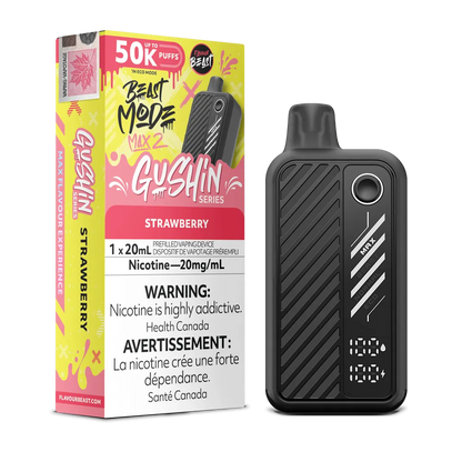 Gushin' Strawberry Flavour Beast Mode Max 2 - Disposable 50K