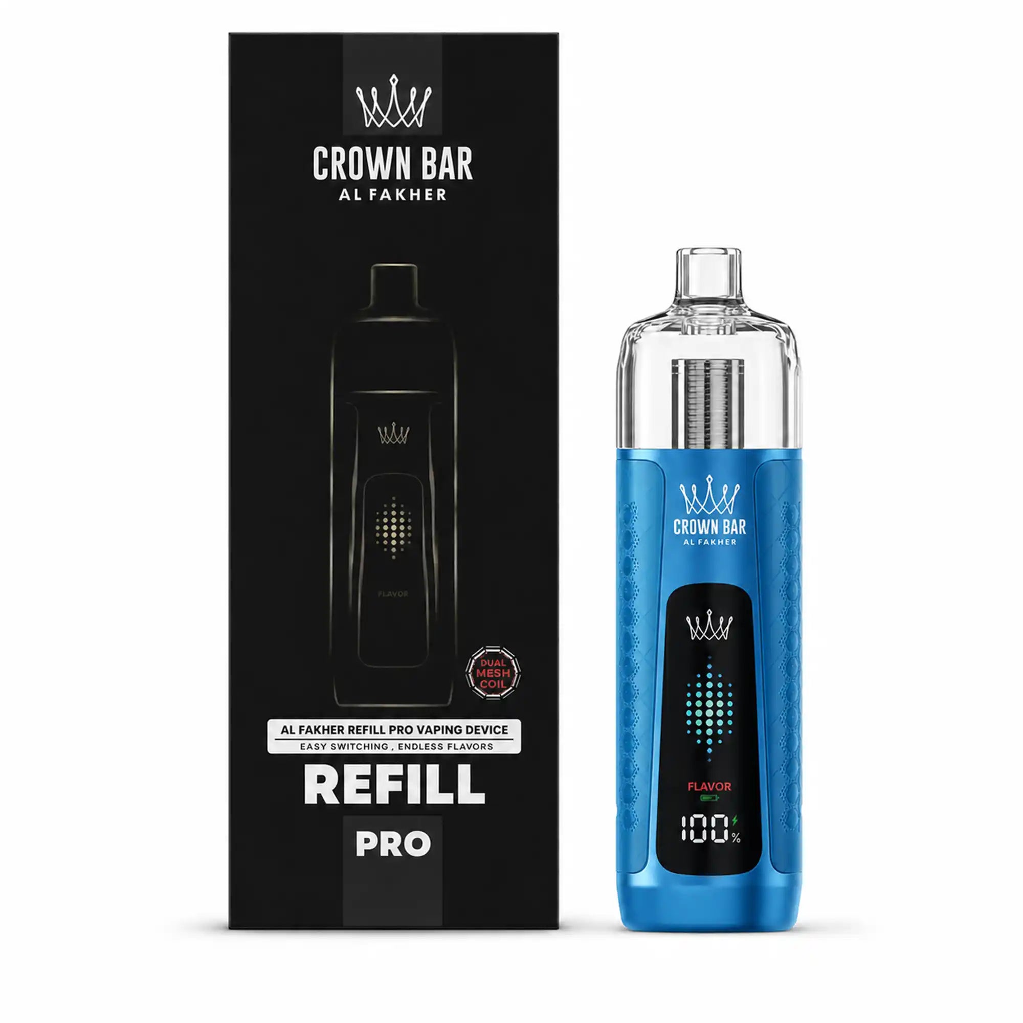 AL FAKHER Crown Bar - AF Refill Pro Device Kit 20mL in Sunset Orange.