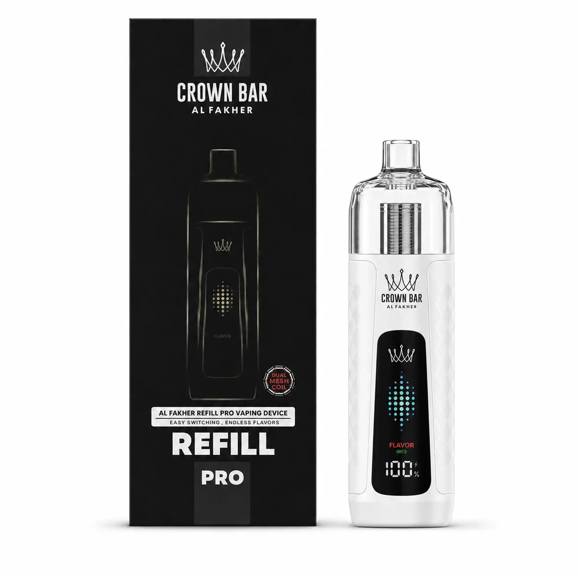 AL FAKHER Crown Bar - AF Refill Pro Device Kit 20mL in Sunset Orange.