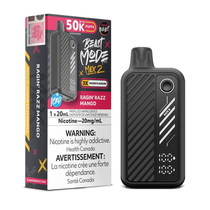 Ragin' Razz Mango Iced Flavour Beast Mode Max 2 - Disposable 50K
