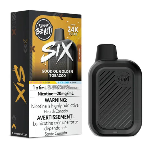 Flavour Beast SIX Good Ol' Golden Tobacco 20mg