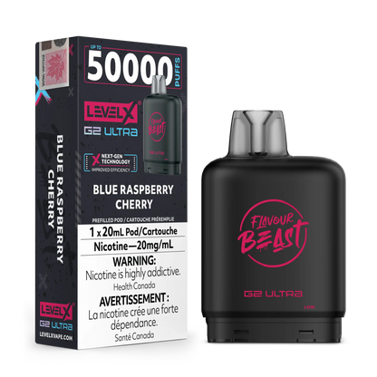 Blue Raspberry Cherry by Level X Flavour Beast G2 Ultra 50K