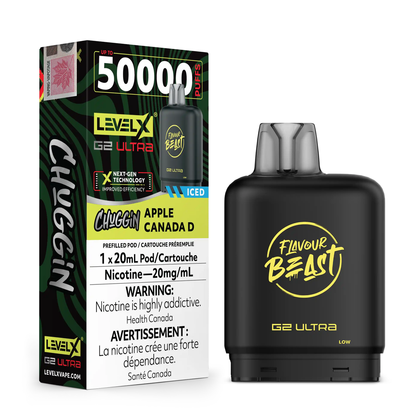 Apple Canada D Iced Chuggin by Level X Flavour Beast G2 Ultra 50K