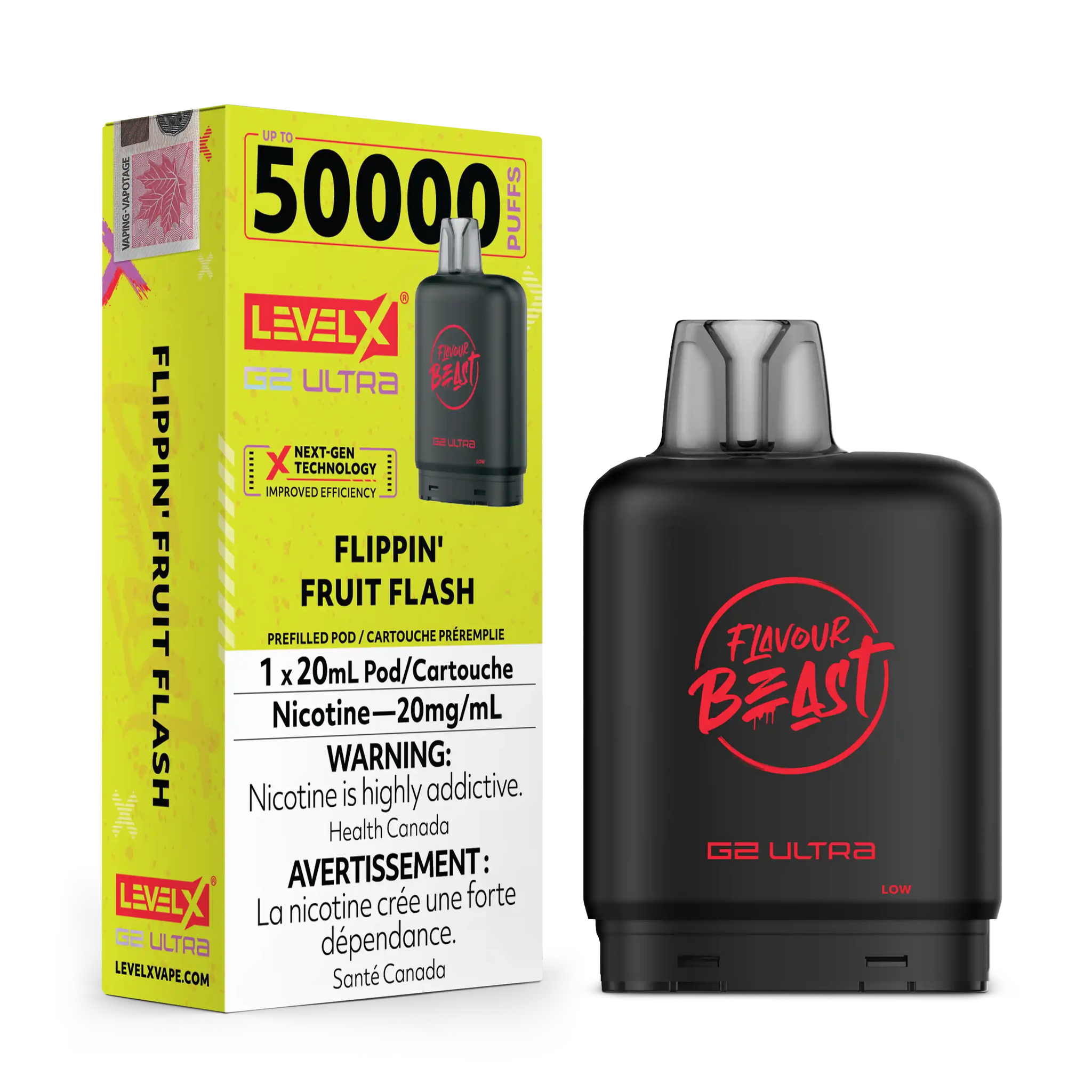 Flippin' Fruit Flash by Level X Flavour Beast G2 Ultra 50K